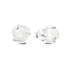 Boucles d'Oreilles Femme Puces Pandora ARGENT 925/1000 Rose Blanche 293209C01