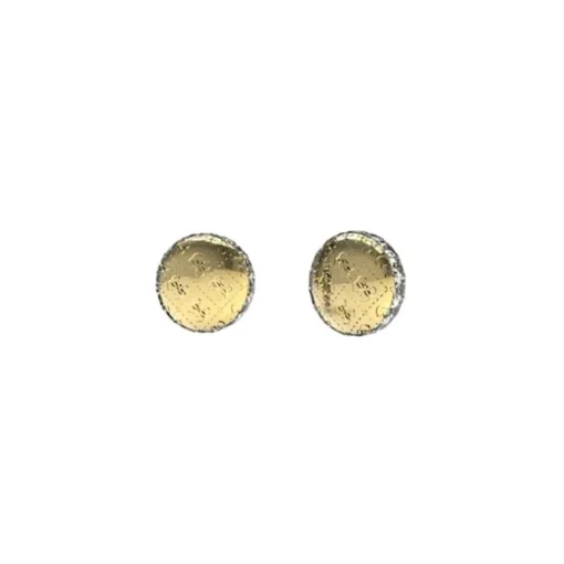 Boucles d'Oreilles Femme Puces 4G Rising Guess Bijoux Acier Doré JUBE04265JWYG