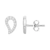 Boucles d'Oreilles Femme Puces EDORA ARGENT 925/1000 et Oxydes EDO70400564