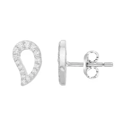 Boucles d'Oreilles Femme Puces EDORA ARGENT 925/1000 et Oxydes EDO70400564