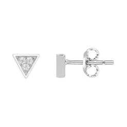 Boucles d'Oreilles Femme PucesTriangles EDORA ARGENT 925/1000 et Oxydes EDO70400554