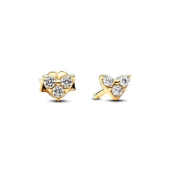 Boucles d’Oreilles Femme Pandora Timeless Cœur Trois Pierres 263003C01