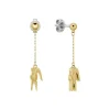 Boucles d'Oreilles Femme Pendantes LACOSTE Acier Doré 2040472