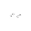 Boucles d'Oreilles Femme Puces AGATHA Argent 925/1000 Oxydes de Zirconium