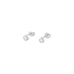 Boucles d'Oreilles Femme Puces AGATHA Argent 925/1000 Oxydes de Zirconium