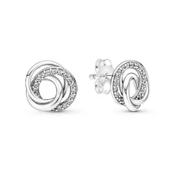Boucles d'Oreilles Femme PANDORA CERCLES MA FAMILLE POUR TOUJOURS Argent 925/1000