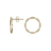 Boucles d'Oreilles Femme Puces GO MADEMOISELLE Acier Doré 606581