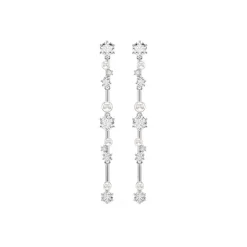 Boucles d'Oreilles Femme Pendantes Swarovski Constella Argenté et Cristaux 5705614