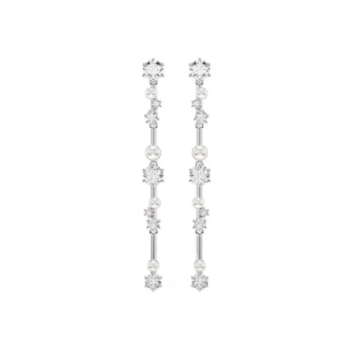 Boucles d'Oreilles Femme Pendantes Swarovski Constella Argenté et Cristaux 5705614
