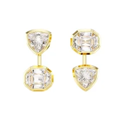 Boucles d'Oreilles Femme Pendantes Transformable Swarovski Imber Doré et Cristaux 5705461