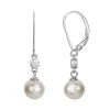 Boucles d'Oreilles Femme Pendantes EDORA ARGENT 925/1000 et Perles