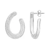 Boucles d'Oreilles femme Pendantes EDORA ARGENT 925/1000 et Oxydes