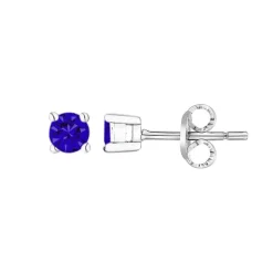 Boucles d'Oreilles femme Puces EDORA ARGENT 925/1000 et Spinelles