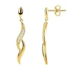 Boucles d'oreilles femme pendantes PLAQUE OR et oxydes