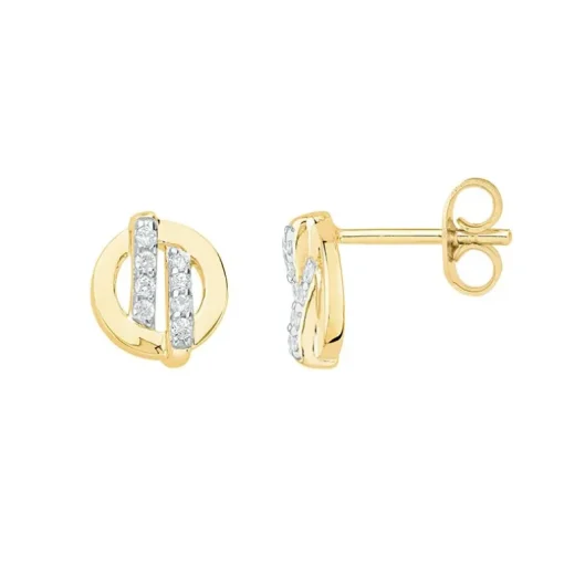 Boucles d'oreilles femme puces PLAQUE OR et oxydes