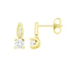 Boucles d'oreilles femme puces PLAQUE OR et oxydes