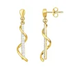 Boucles d'oreilles femme pendantes fantaisies EDORA PLAQUE OR et oxydes