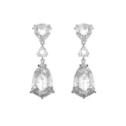 Boucles d'Oreilles Femme Pendantes Swarovski Mesmera Métal Argenté et Cristaux 5652038