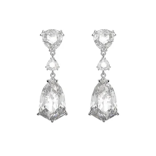 Boucles d'Oreilles Femme Pendantes Swarovski Mesmera Métal Argenté et Cristaux 5652038