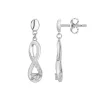 Boucles d'Oreilles Femme Pendantes Infini EDORA ARGENT 925/1000 et Oxydes EDO70400538