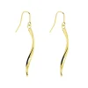 Boucles d'Oreilles Femme Pendante Crochet OR 375/1000 Jaune