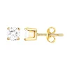 Boucles d'Oreilles Femme Puces PLAQUE OR Jaune et Oxydes