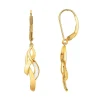 Boucles d'Oreilles Femme Pendantes Dormeuses PLAQUE OR et Oxydes