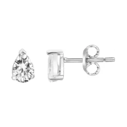 Boucles d'Oreilles Femme Puces ARGENT 925/1000 et Oxydes