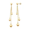 Boucles d'Oreilles Femme Pendantes ACIER Doré