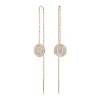 Boucles d'Oreilles Femme Pendantes SWAROVSKI SUBLIMA Métal Plaqué Doré Rose et Cristaux 5689427