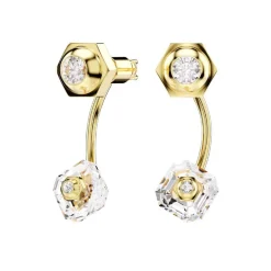 Boucles d'Oreilles Femme Pendantes Transformables Numina SWAROVSKI Métal Doré et Cristaux 5677980