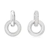 Boucles d'Oreilles Femme Pendantes Dextera Métal Rhodié et Cristaux 5671807