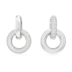 Boucles d'Oreilles Femme Pendantes Dextera Métal Rhodié et Cristaux 5671807