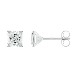 Boucles d'Oreilles Femme Puces OR 375/1000 Jaune et Oxydes