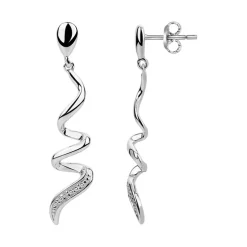 Boucles d'Oreilles Femme Pendantes ARGENT 925/1000 et Oxydes