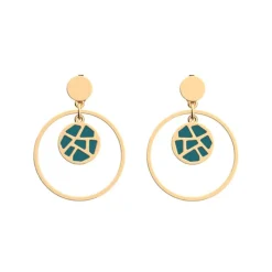 Boucles d'Oreilles Femme Pendantes LES CADETTES Laiton Doré 70385911996000