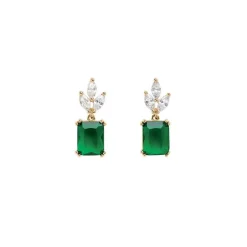 Boucles d'Oreilles Femme Pendantes GO MADEMOISELLE Acier Doré et Oxydes 606624