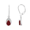 Boucles d'Oreilles Femme Pendantes EDORA ARGENT 925/1000 et Spinelles