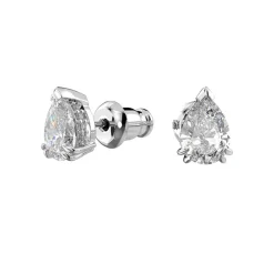 Boucles d'Oreilles Femme Puces Swarovski Stilla Métal Argenté et Zircones 5636713