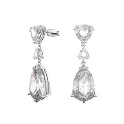 Boucles d'Oreilles Femme Pendantes Swarovski Mesmera Métal Argenté et Cristaux 5652038
