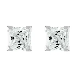 Boucles d'Oreilles Femme Puces OR 375/1000 Jaune et Oxydes