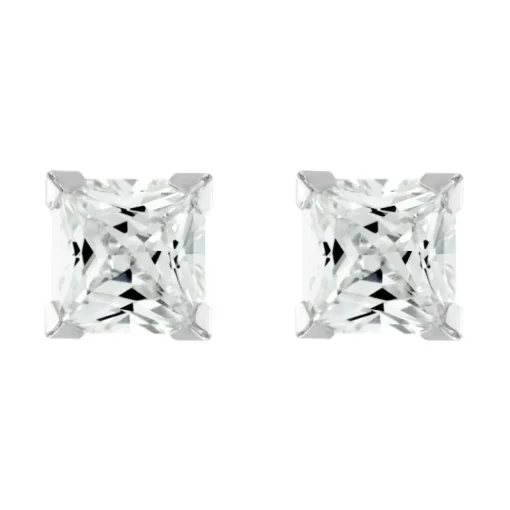 Boucles d'Oreilles Femme Puces OR 375/1000 Jaune et Oxydes