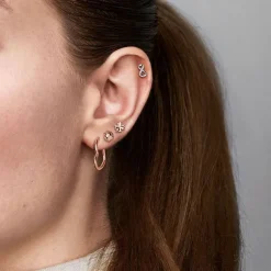 Boucles d'Oreilles Femme Puces Pandora ARGENT 925/1000 Infini Scintillants 298820C01