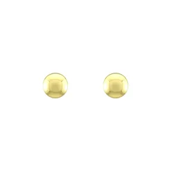 Boucles d'Oreilles Femme Puces Boules OR 750/1000 Jaune
