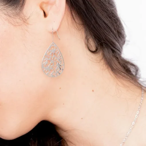 Boucles d'Oreilles Femme Pendantes PHEBUS Lydia Acier Argenté 841-046