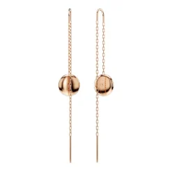 Boucles d'Oreilles Femme Pendantes SWAROVSKI SUBLIMA Métal Plaqué Doré Rose et Cristaux 5689427