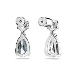 Boucles d'Oreilles Femme Pendantes SWAROVSKI MESMERA Métal Rhodié Blanc