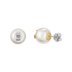 Boucles d'Oreilles Femme Puces LACOSTE Acier et Perles 2040432