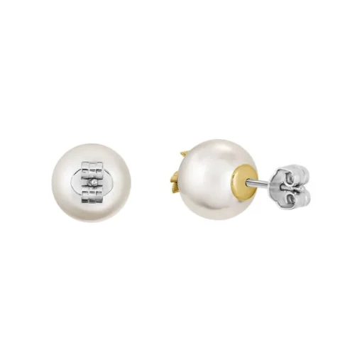 Boucles d'Oreilles Femme Puces LACOSTE Acier et Perles 2040432