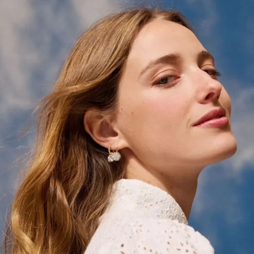 Boucles d'Oreilles Femme Pendantes AGATHA BLOSSOM Doré 02390503-256-TU